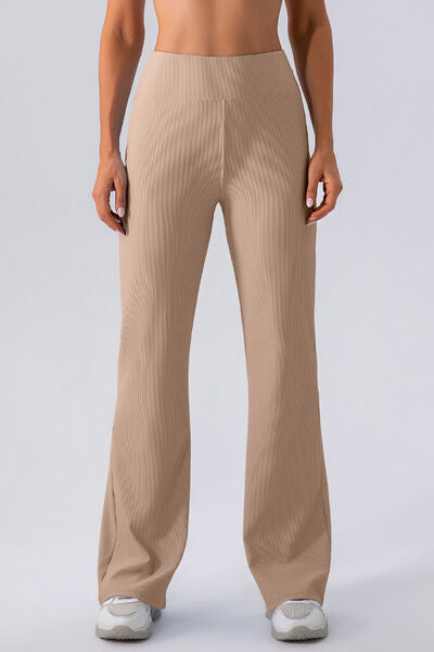 High Waist Straight Active Pants - FleekGoddess