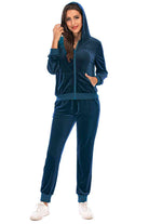 FleeceFlex Zip-Up Hooded Jacket and Pants Set - FleekGoddess