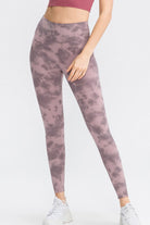 TrainTech Tie-Dye Wide Waistband Leggings - FleekGoddess