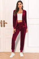 FleeceFlex Zip-Up Hooded Jacket and Pants Set - FleekGoddess