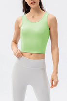 TrainTech Round Neck Wide Strap Active Tank - FleekGoddess