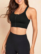 TrainTech Crisscross Zip Up Active Tank - FleekGoddess